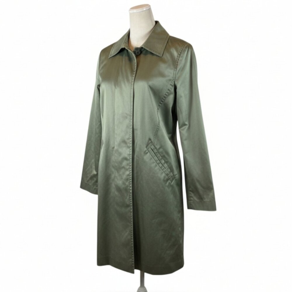 Like New ISDA & Co. Sage Green Lightweight Coat Jacket Topper Size Small